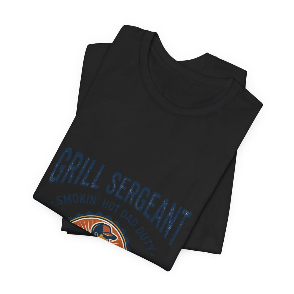 Grill Sergeant T-Shirt | Father’s Day Dad BBQ, Retro Outdoorsy BBQ Tee