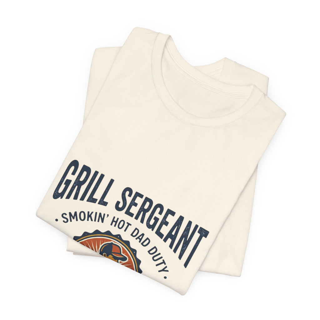 Grill Sergeant T-Shirt | Father’s Day Dad BBQ, Retro Outdoorsy BBQ Tee
