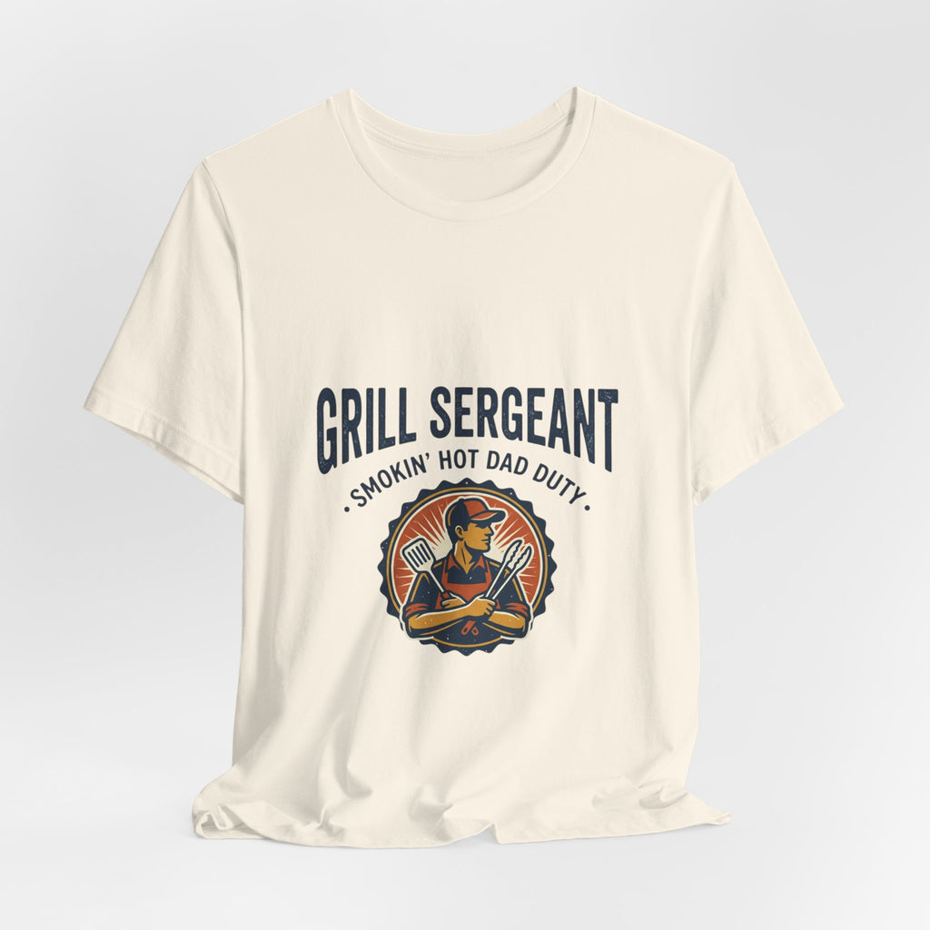 Grill Sergeant T-Shirt | Father’s Day Dad BBQ, Retro Outdoorsy BBQ Tee