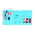 Liberty Popsicle Beach Towel — Retro Americana Statue of Liberty Summer Towel