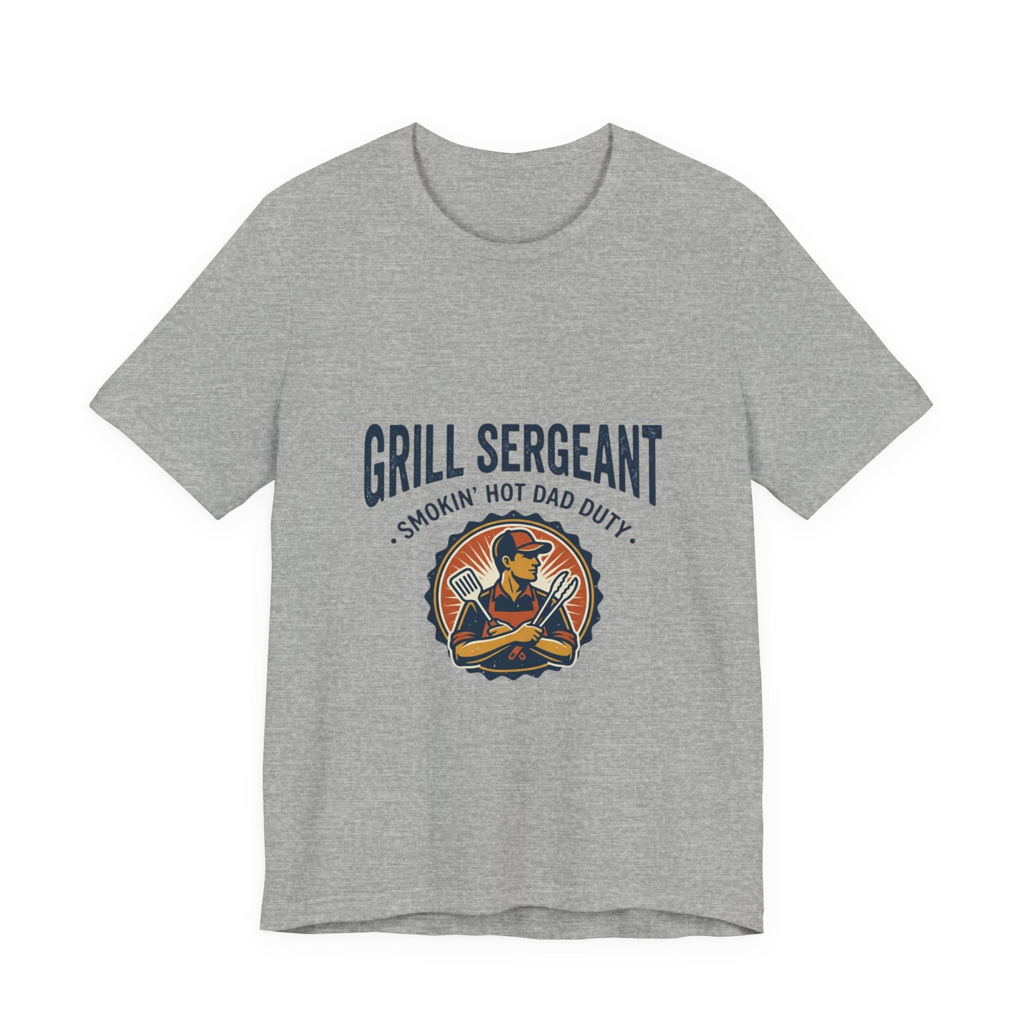 Grill Sergeant T-Shirt | Father’s Day Dad BBQ, Retro Outdoorsy BBQ Tee