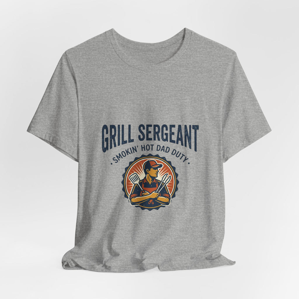 Grill Sergeant T-Shirt | Father’s Day Dad BBQ, Retro Outdoorsy BBQ Tee